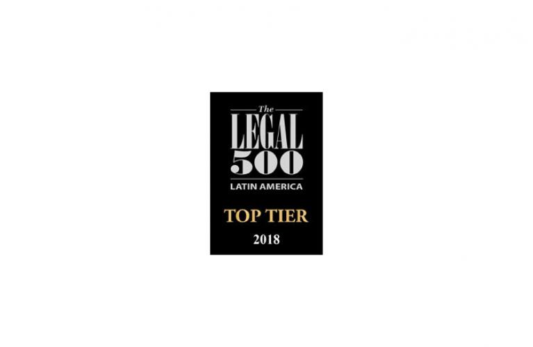 Alcogal is recognized in The Legal 500 Latin America 2018